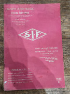 Catalogue S.F.I. Société Industrielle Ferblanterie Articles De Ménage 1930 Solre Le Château Chalon Beaune Lanternes - 1900 – 1949