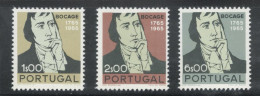 Portugal Stamps 1966 "Bocage" Condition MH OG #994-996 - Ungebraucht