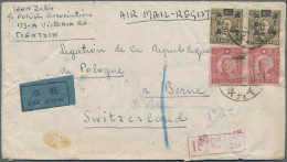 China: 1946/1948, 6 Interesting Airmail Covers Including 2 Missionary Covers Fro - Cartas & Documentos