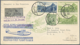 China - Aitmail: 1931/1881, 8 First Flight Airmail Covers, Partly Registered. - Other & Unclassified