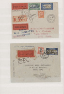 French Indochine: 1929/1932, Groupf Six Airmail Covers From/to French Indochina, - Lettres & Documents