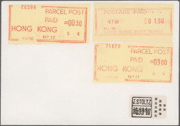Hong Kong - Specialities: 1983, POSTAGE METERS, Lot Of 50 Philatelic Covers Each - Andere & Zonder Classificatie