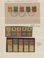 Israel: 1948, Doar Ivri 3m.-50m., Three Complete Sets: (1) On Unaddressed Envelo - Impuestos