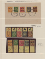 Israel: 1948, Doar Ivri 3m.-50m., Three Complete Sets: (1) On Unaddressed Envelo - Segnatasse