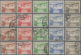 Japan: 1929/1961, Stock Of Airmail Stamps, Lake Ashi To Great Buddha, Majority U - Other & Unclassified