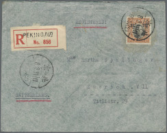 Japanese Occupation WWII - North China: Hopeh, 1941, Four Covers With Ovpt. Issu - 1941-45 Nordchina