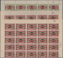 Yemen: 1954, Provisionals, Stock Of The Overprint "airplane, Year Dates And Curr - Jemen