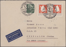 Jordan: 1954/1989, Holding Of Apprx. 200 Covers/cards, Mainly Correspondence To - Jordanië