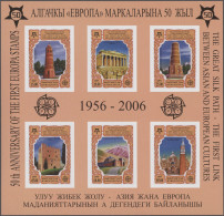 Kyrgyzstan: 2005 '50 Years European Stamps (CEPT)', 100 Complete Sets Perf., 100 - Kirghizstan