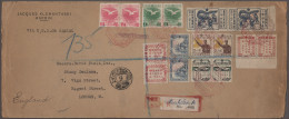 Mandchukuo: 1932/1940, Group With Two Registered Covers 1934 Harbin-Berlin And 1 - 1932-45 Manchuria (Manchukuo)