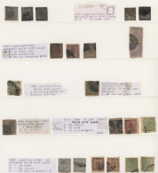 Nepal: 1881/1918 Collection Of 44 Stamps Of First Design From First Issue, Mostl - Nepal