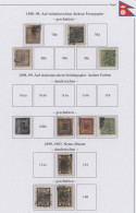 Delcampe - Nepal: 1881/1946 Basic Collection Of 48 Stamps On Printed Pages, With 26 Of Firs - Népal