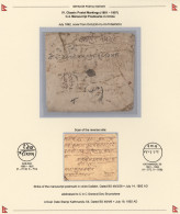 Nepal: 1886/1907, Nine Stampless Covers All With Manuscript Postmarks In Circle - Népal