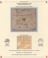 Nepal: 1886/1907, Nine Stampless Covers All With Manuscript Postmarks In Circle - Nepal