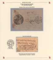 Nepal: 1920/1950, 10 Stampless Covers With "Cross Type" Postmarks Of Baglung, (2 - Nepal