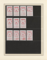 Singapore: 1983, Postage Meters, Collection Of 16 MNH Stamps (GP1, GP2, GP3, CA1 - Singapore (1959-...)