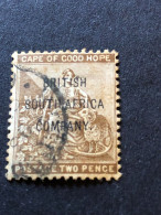 RHODESIA SG 60  2d Deep Bistre  FU - Zuid-Rhodesië (...-1964)