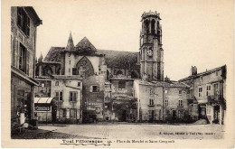 54 - TOUL - Place Du Marché Et Saint-Gengoult - Toul