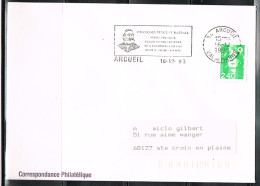 HC-L42 - FRANCE Flamme Illustrée Sur Lettre Scotem François Vincent Raspail ARCUEIL 1993 - Oblitérations Mécaniques (flammes)