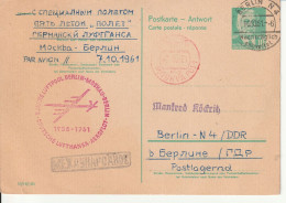 Lufthansa Segelflug Berlin Moskau  1961 - Storia Postale