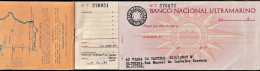 Portugal, Cheque/ Capa Caderneta - Banco Nacional Ultramarino. Viana Do Castelo - Cheques & Traveler's Cheques