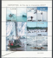 Spain - Espagne 2007 Yvert 3945-50, "Al Filo De Lo Imposible", TV Series - Miniature Sheet - MNH - Neufs