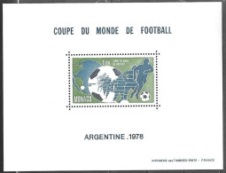 Monaco 1978 Football Coupe Du Monde World Championship Yv.no. 10 (1138) Michel No. 1315 Bl. A Mint Postfr. Neuf MNH ** - Blocks & Sheetlets