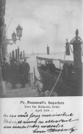 MIKIBP9-050- ITALIE VENISE MR ROOSEVELTS DEPARTURE FROM THE BRITANNIA HOTEL APRIL 1910 - Venetië (Venice)