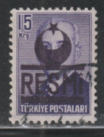TURQUIE 979  // YVERT 21 // 1952 - Official Stamps