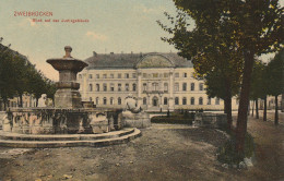 6660 ZWEIBRÜCKEN, Justizgebäude, Brunnen, 1908, Trenkler - Zweibruecken