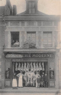 SAINT-QUENTIN (Aisne) - Boucherie Moderne Dumez - Ecrit Par Le Boucher - Voyagé 1906 (2 Scans) - Saint Quentin