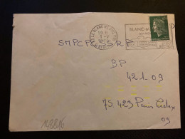 LETTRE TP M DE CHEFFER 0,30 OBL.MEC.1-7 1974 93 LE BLANC MESNIL PPAL + TRI INDEXATION BARRES JAUNES Marque à Sec 20 - 1961-....