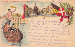 Belgique - Souvenir De Venise à Bruxelles - Litho - Gondole - Année 1898 - Weltausstellungen