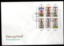 DDR, FDC  Kleinbogen "Weihnachtspyramiden" - Autres & Non Classés