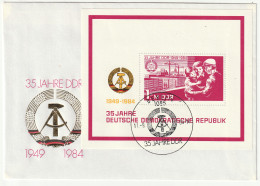 DDR, FDC Block 78 "35 Jahre DDR" - Other & Unclassified