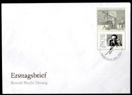 DDR, FDC Block "90. Geburtstag Von Bertolt Brecht" - Sonstige & Ohne Zuordnung