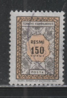 TURQUIE 983  // YVERT 109 // 1968 - Timbres De Service