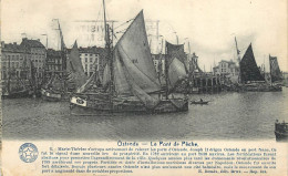 Belgium Postcard Oostende Le Pont De Peche Sailing Vessel - Oostende