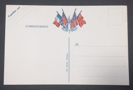 Carte De Franchise Militaire Illustrée 5 Drapeaux Dont URSS . L'un Des Deux Modèles Connus Avec Le Drapeau Soviétique. - Lettres & Documents