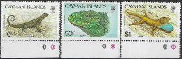 1987 Cayman Islands Lizards 3v. MNH SG. N. 656/58 - Other & Unclassified