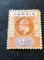 GAMBIA  SG 47  2d Orange And Mauve  MH* - Gambia (...-1964)