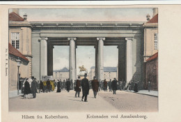 DEN54  --  HILSEN FRA  KOBENHAVN  --  KOLONADEN VED AMALIENBORG - Dinamarca