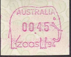 AUSTRALIA 1994 FRAMA  "ZOOS '94" Mint Never Hinged - Machine Labels [ATM]