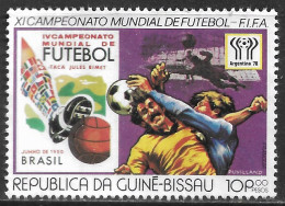 GUINE BISSAU – 1978 Argentina Football Championship 10P00 Used Stamp - Guinée-Bissau