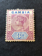 GAMBIA  SG 41  3d Purple And Blue  MH*   CV £48 - Gambie (...-1964)