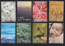 San Marino Saint-Marin 2002 Yvertn° 1797-1804 *** MNH Cote 20  € Les Couleurs De La Vie - Unused Stamps