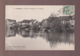 CPA - 89 - Brienon - Bords De L'Armançon - Les Jardins - Circulée En 1907 - Brienon Sur Armancon