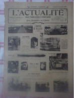 L'Actualité Hospice Villejuif Dirigeabl Spiess Boxe Carpentier Guerr Mexique Canal Panama Avion Allemand Moteur Mercédès - 1900 - 1949