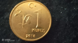 TÜRKİYE -2018    1     KURUŞ       XF- - Turquie