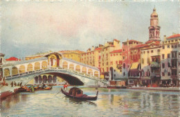 Italy Postcard Venice Ponte Di Rialto - Venetië (Venice)